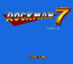 Rockman 7 (Prototype) Title Screen